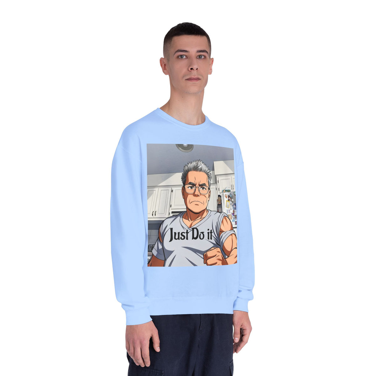 Unisex NuBlend® Crewneck Sweatshirt, custom design.