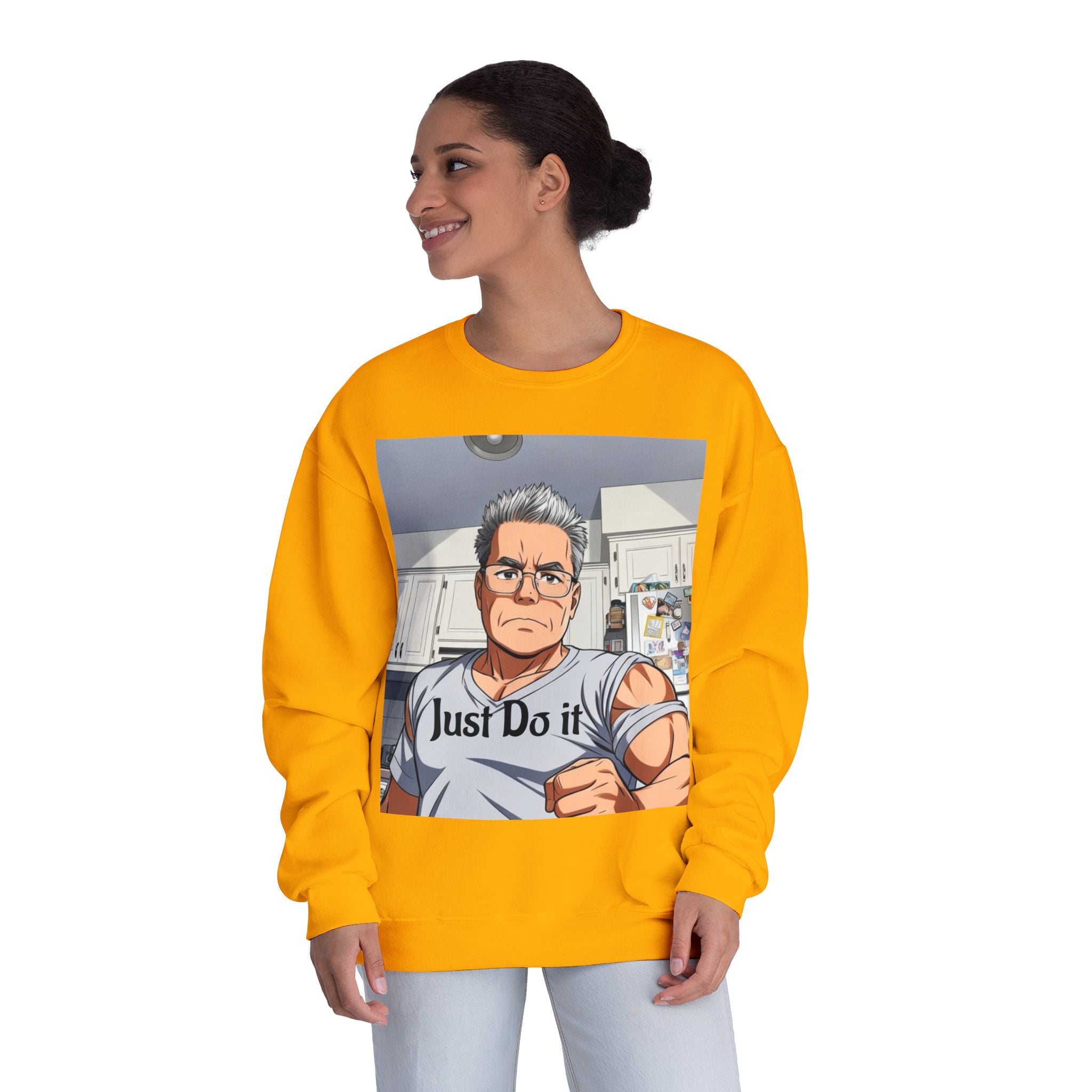 Unisex NuBlend® Crewneck Sweatshirt, custom design.