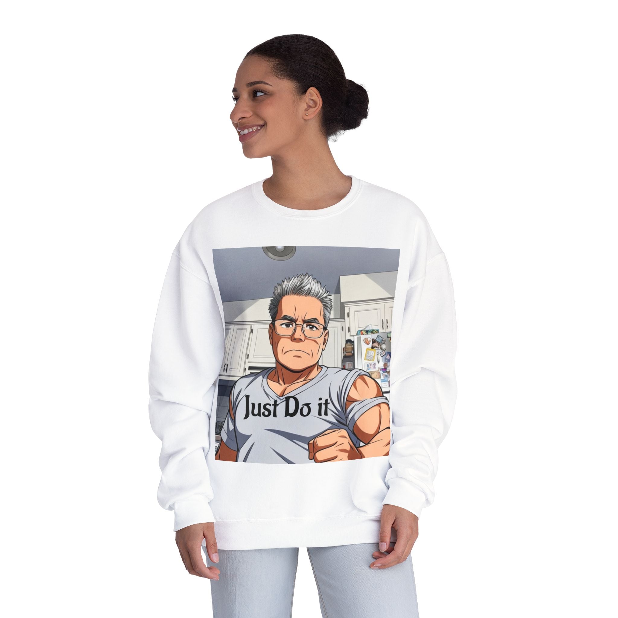 Unisex NuBlend® Crewneck Sweatshirt, custom design.