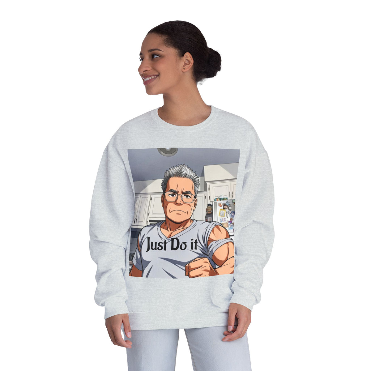Unisex NuBlend® Crewneck Sweatshirt, custom design.