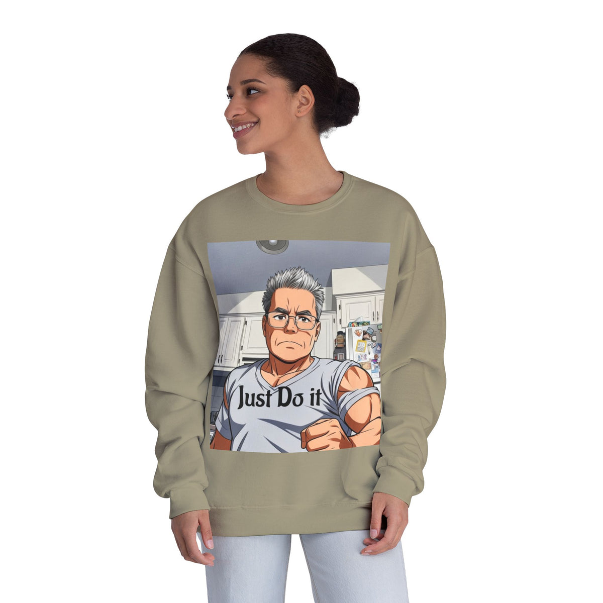 Unisex NuBlend® Crewneck Sweatshirt, custom design.