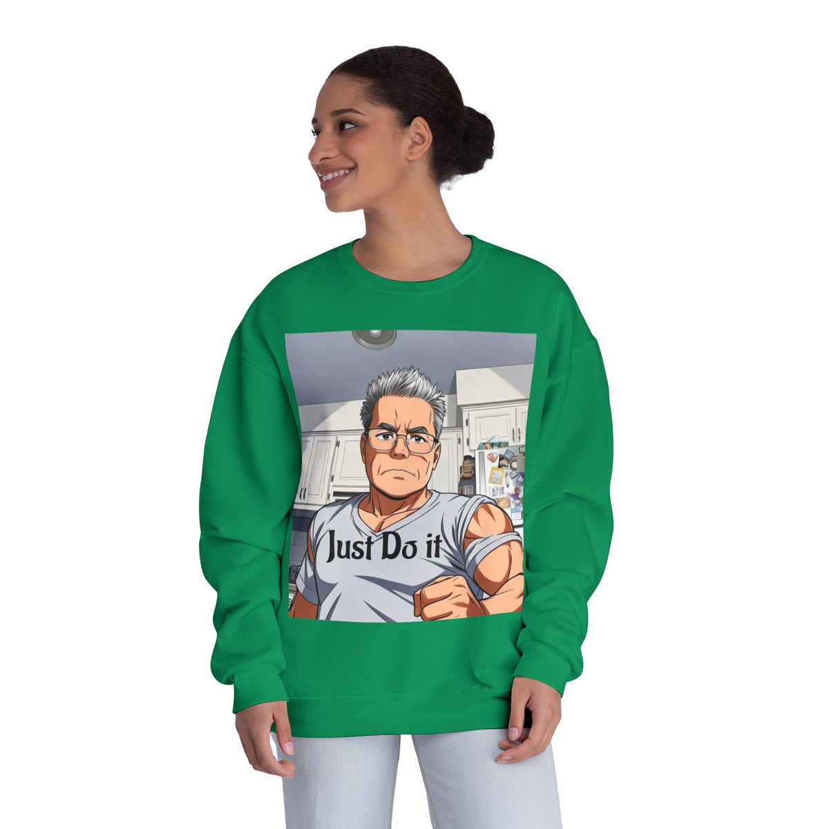 Unisex NuBlend® Crewneck Sweatshirt, custom design.