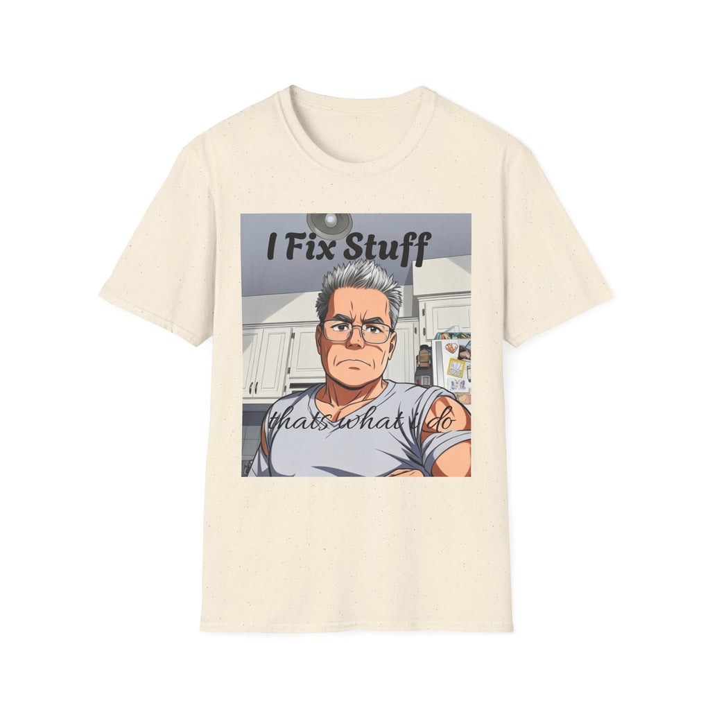 I Fix Stuff Handyman T-Shirt — Funny Repairman Cartoon Tee