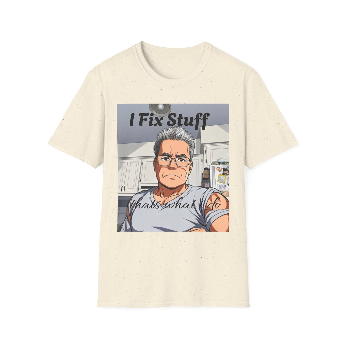 I Fix Stuff Handyman T-Shirt — Funny Repairman Cartoon Tee