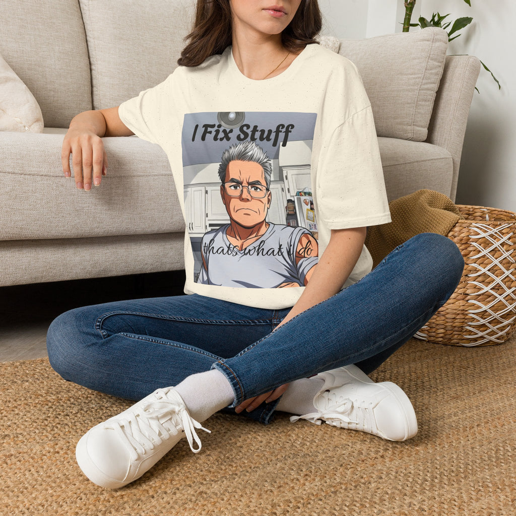 I Fix Stuff Handyman T-Shirt — Funny Repairman Cartoon Tee