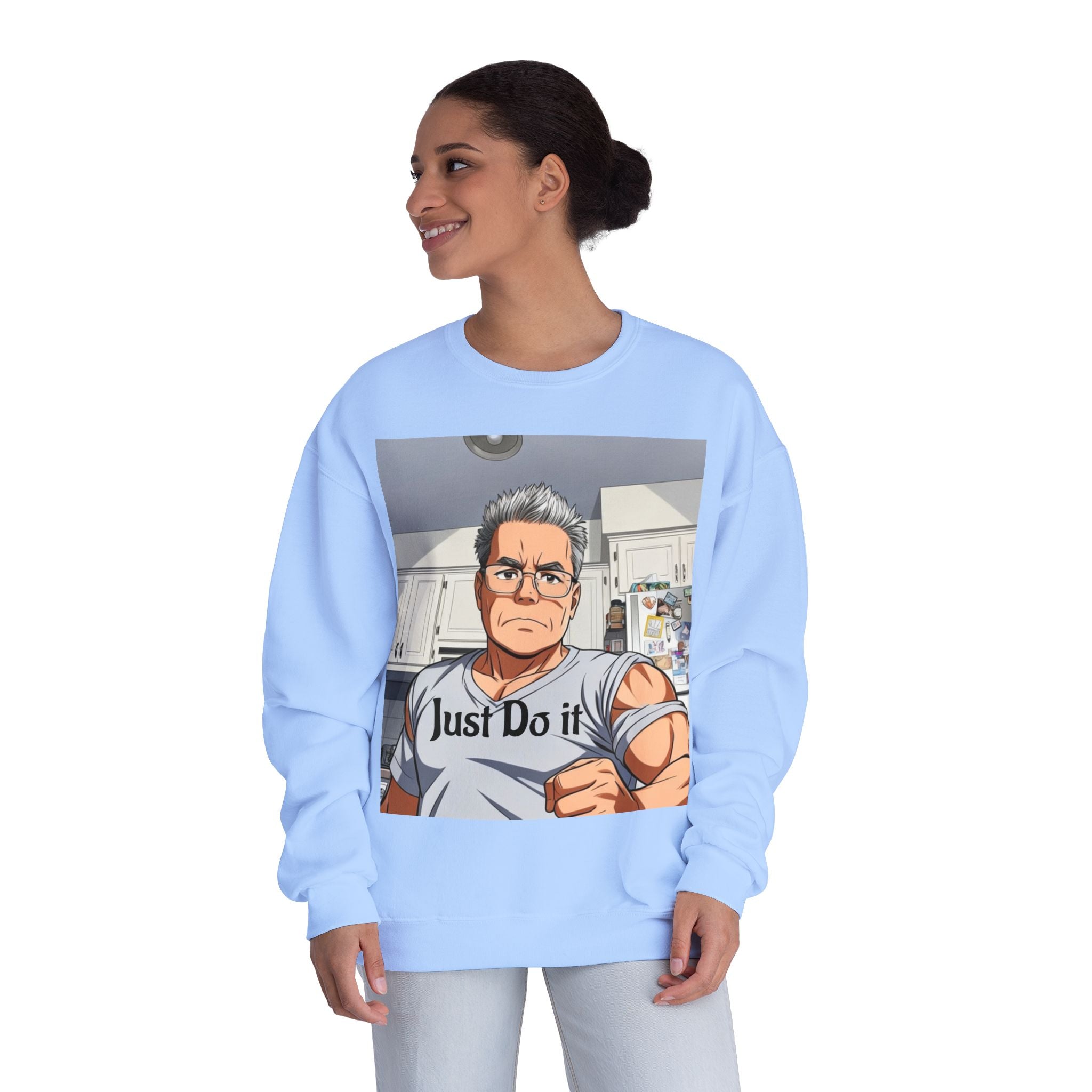 Unisex NuBlend® Crewneck Sweatshirt, custom design.