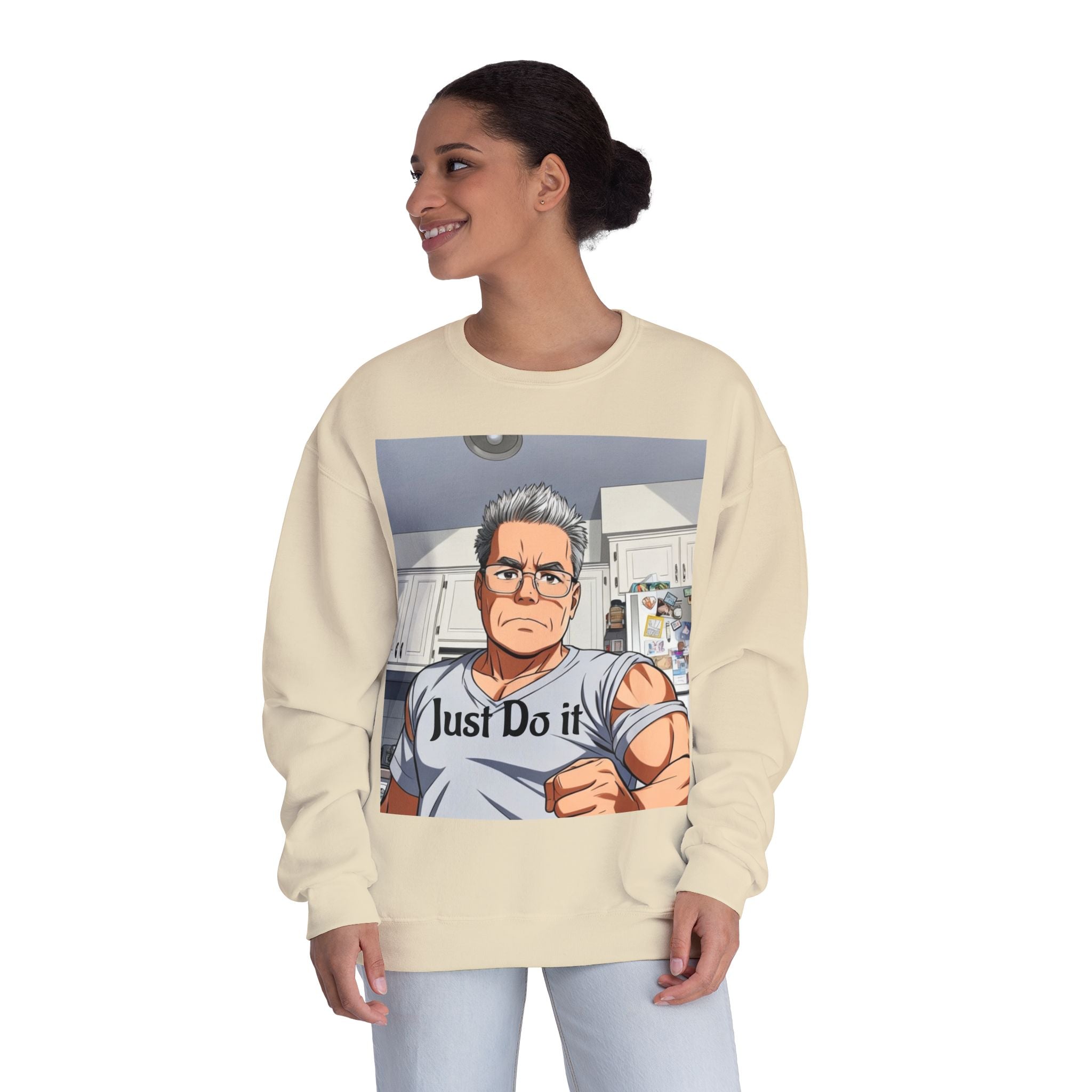 Unisex NuBlend® Crewneck Sweatshirt, custom design.