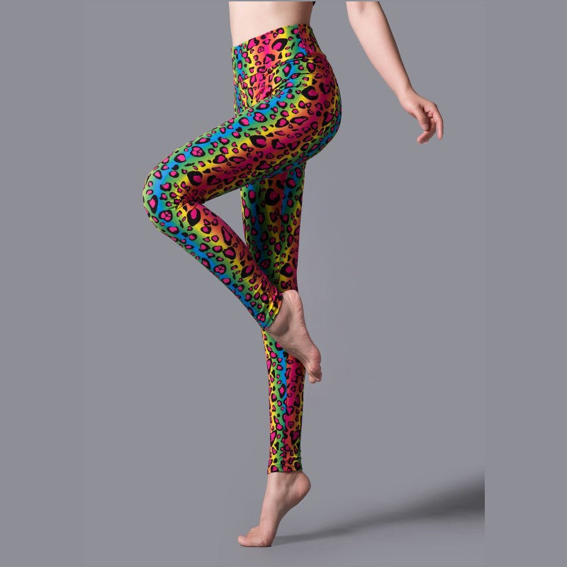 High Waist Leopard Print Leggings for Sports & Yoga