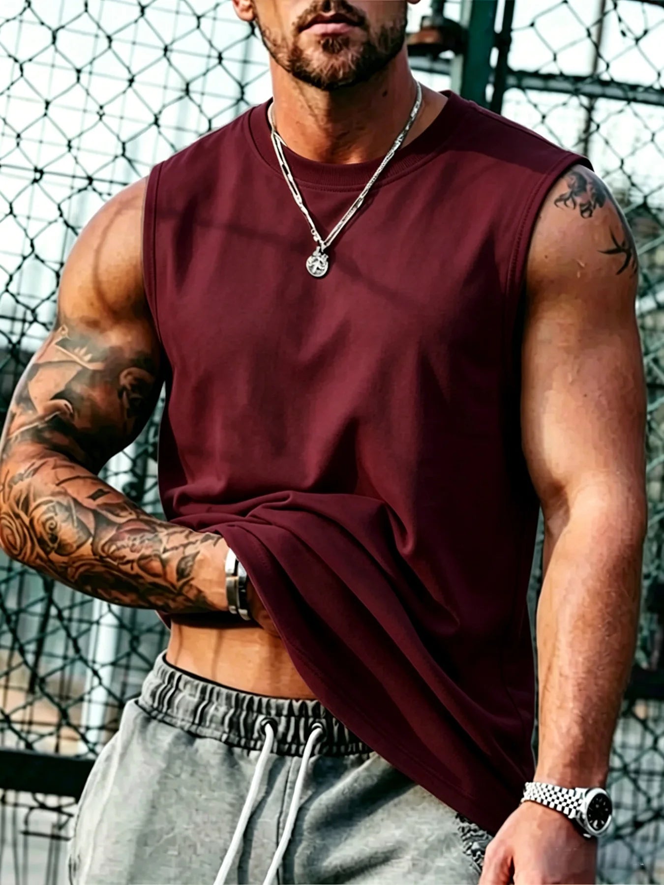 Men's Breathable Sleeveless Tank Top | Quick-Dry Gym Vest