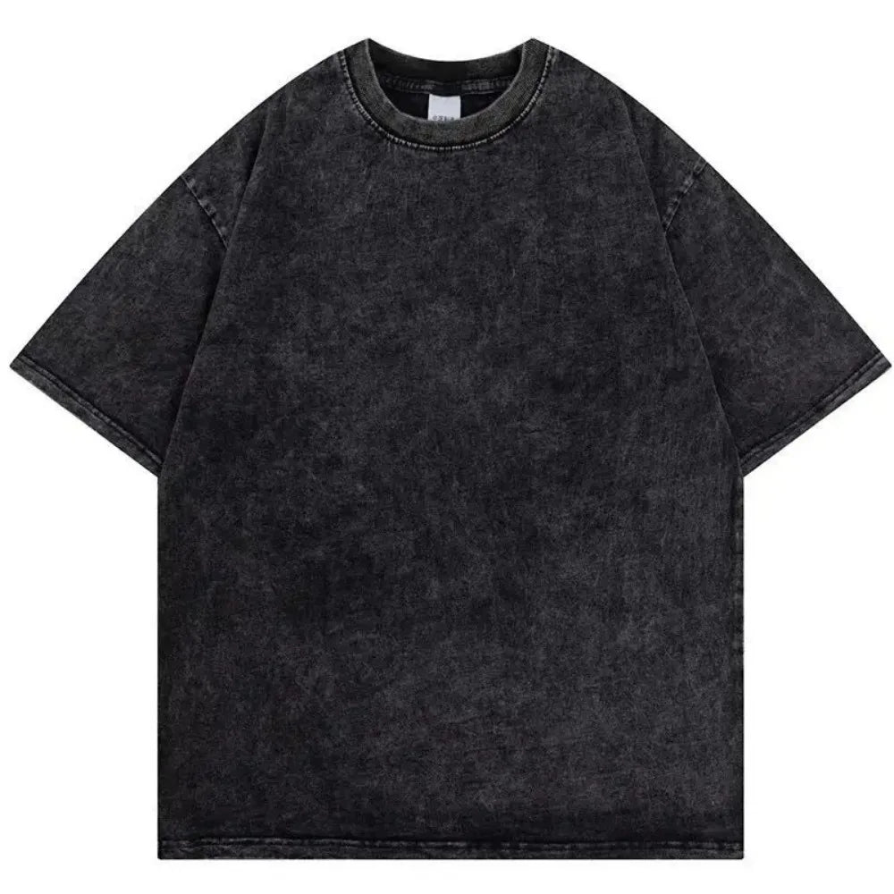 Men's Retro Washed T-Shirt – Loose Fit, Y2K Street Style