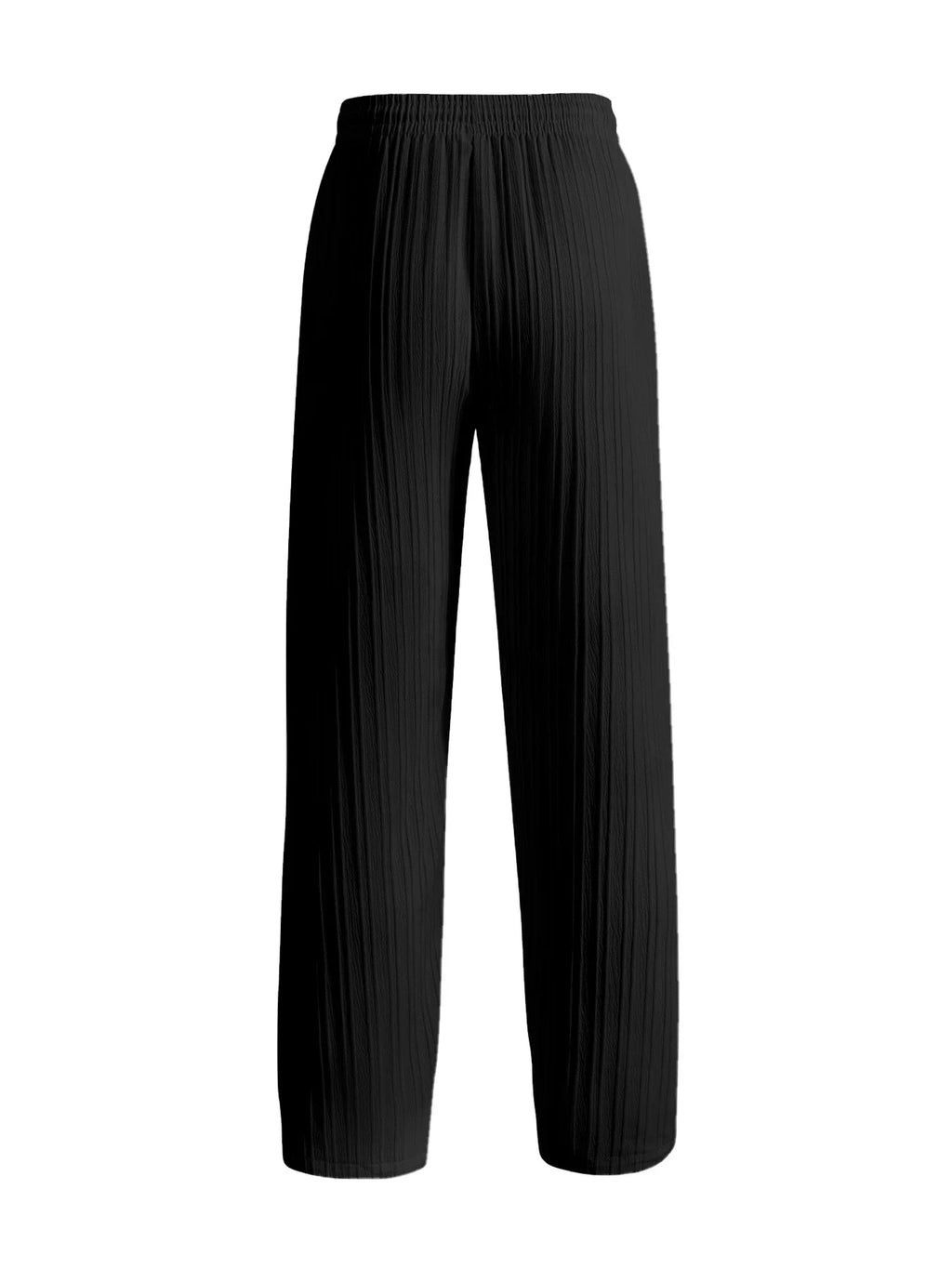 Men's Lightweight Loose Casual Pants – Breathable Drawstring Straight Leg, Spring & Summer