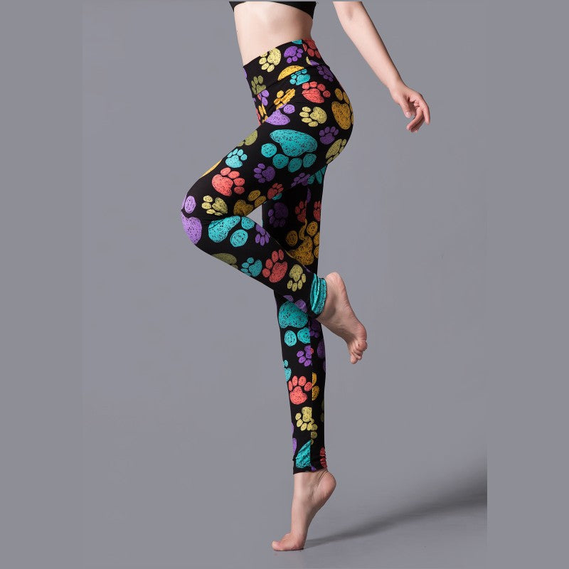 High Waist Leopard Print Leggings for Sports & Yoga
