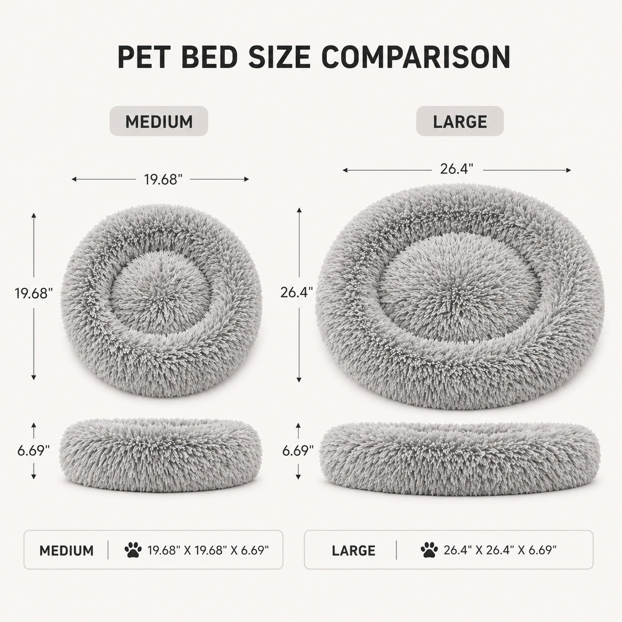 Pet Life ® 'Nestler' High-Grade Plush and Soft Rounded Pet Bed