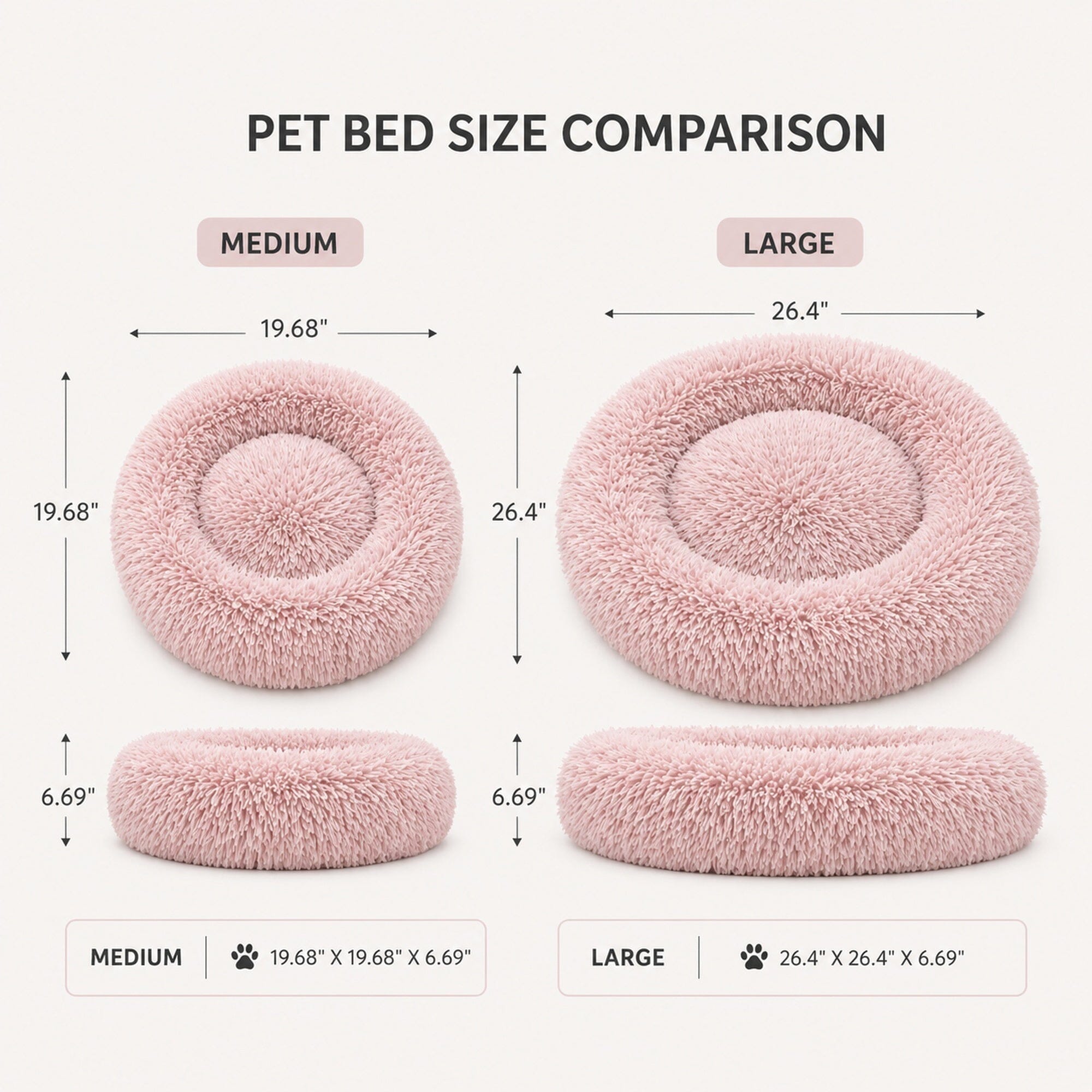 Pet Life ® 'Nestler' High-Grade Plush and Soft Rounded Pet Bed