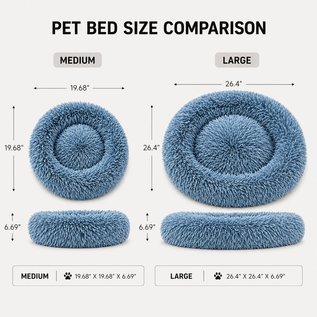 Pet Life ® 'Nestler' High-Grade Plush and Soft Rounded Pet Bed